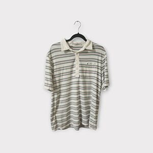 Criquet Polo Shirt XL Navy Blue White pink Pocket Cotton Stretch Short Sleeve